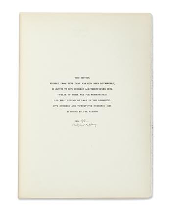 KIPLING, RUDYARD. Poems 1886-1929.